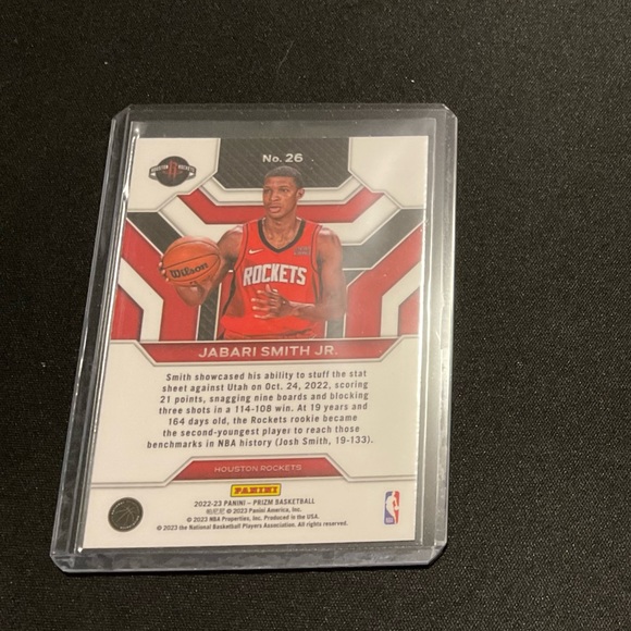 Jabari Smith Jr. Emergent RC Rookie NBA - Picture 2 of 2